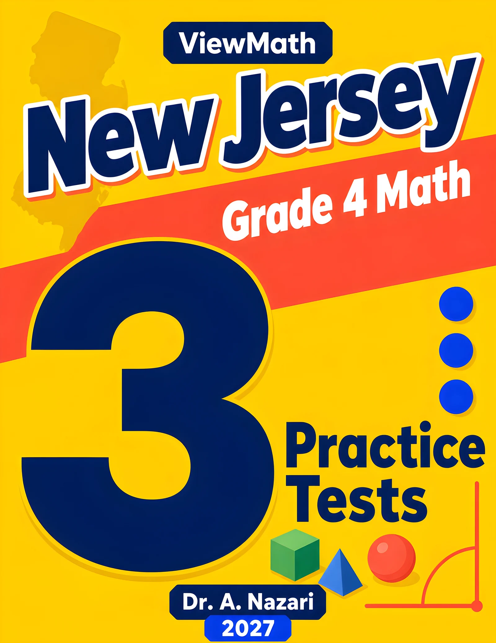 New Jersey NJSLA Grade 4 Math Practice Tests Bundle: 25 Unique Full-Length Tests