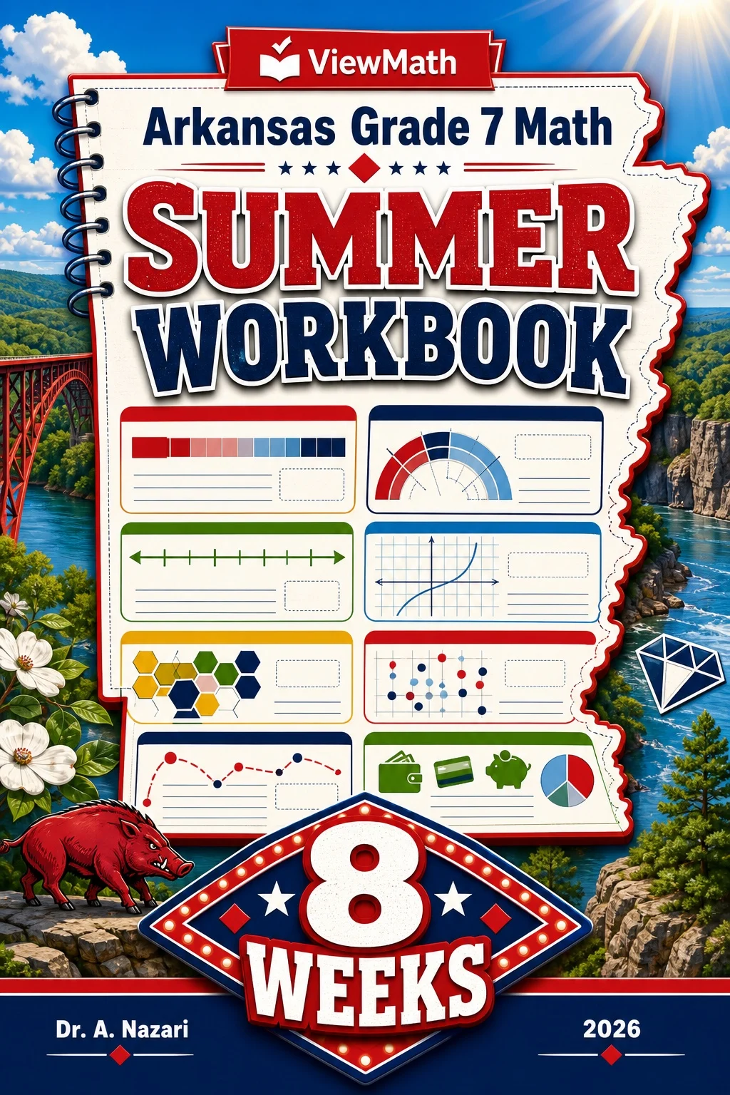 Arkansas ATLAS Grade 7 Math Summer Review Workbook
