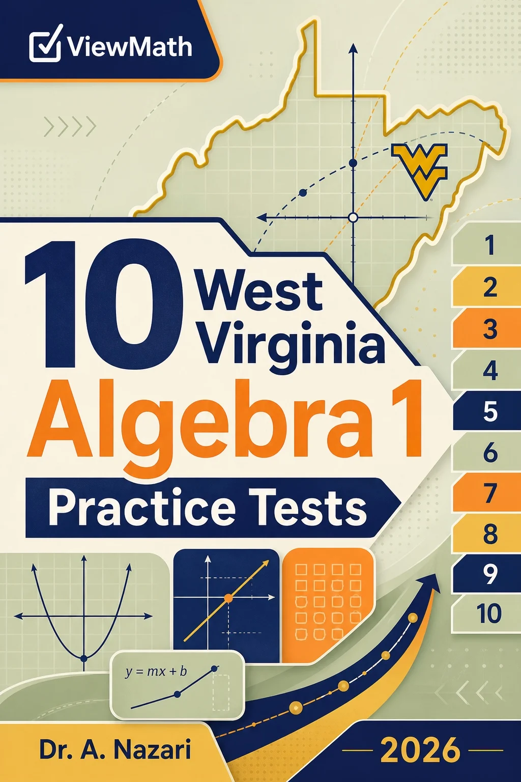 10 West Virginia WVGSA Algebra 1 Math Practice Tests