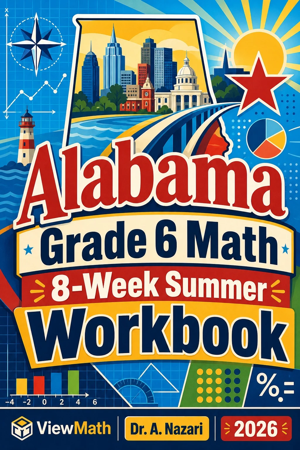 Alabama ACAP Grade 6 Math Summer Review Workbook