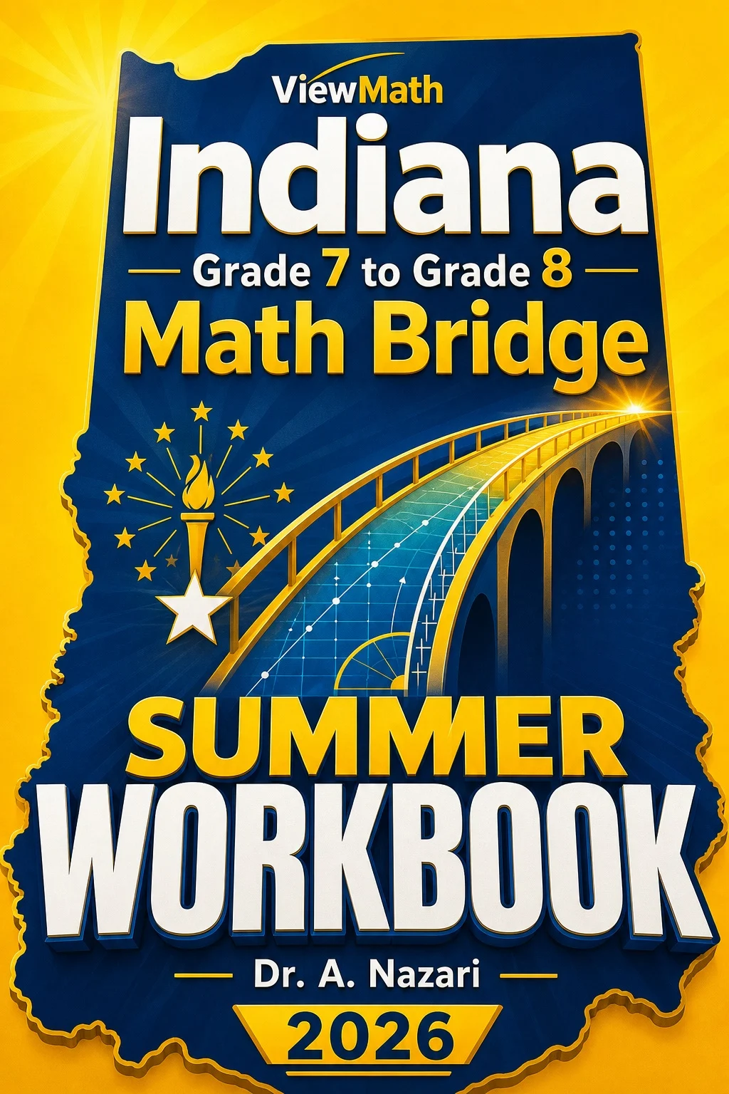 Indiana ILEARN Grade 7 to Grade 8 Math Summer Bridge Workbook