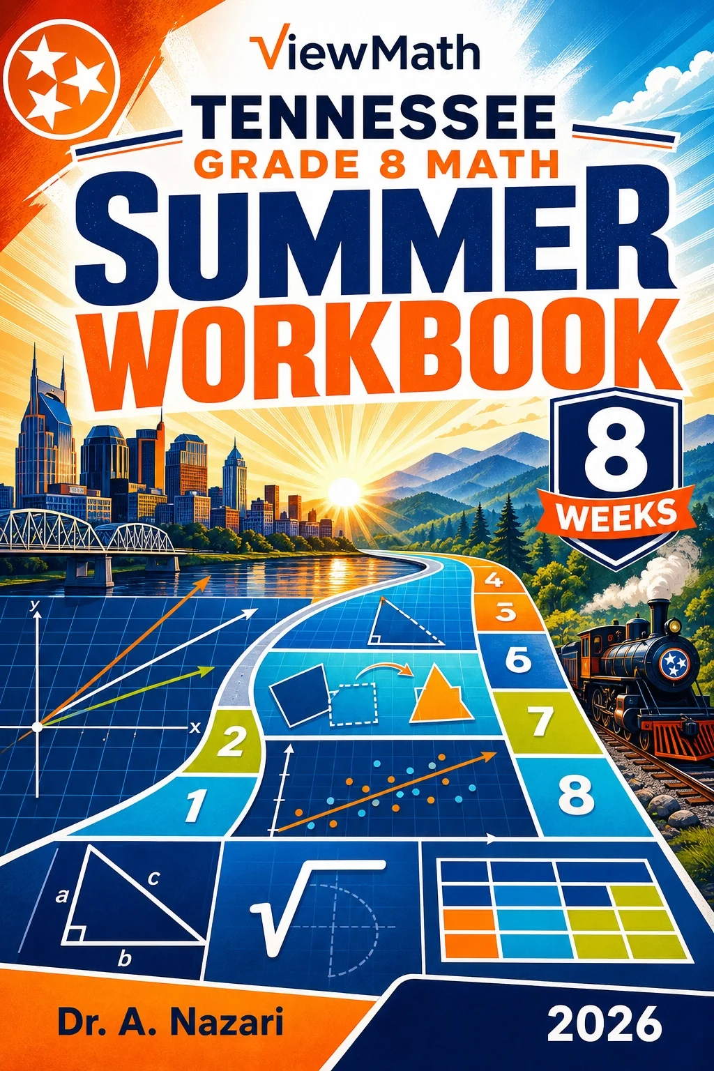 Tennessee TCAP Grade 8 Math Summer Review Workbook
