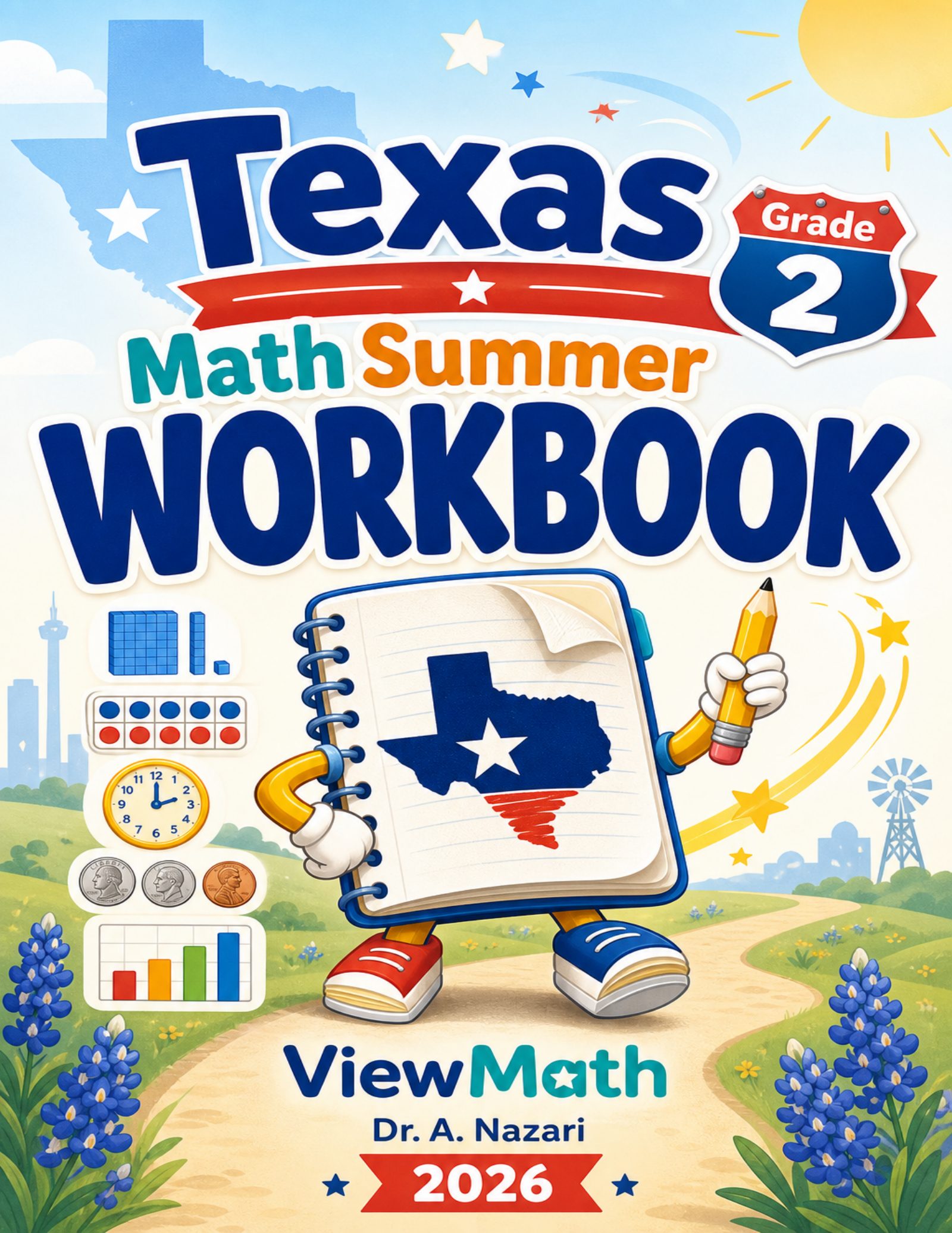 Texas Grade 2 Math Summer Workbook