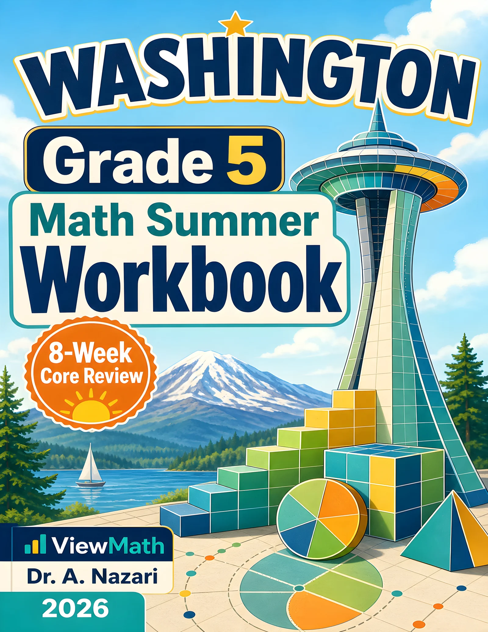 Washington SBA Grade 5 Math Summer Review Workbook