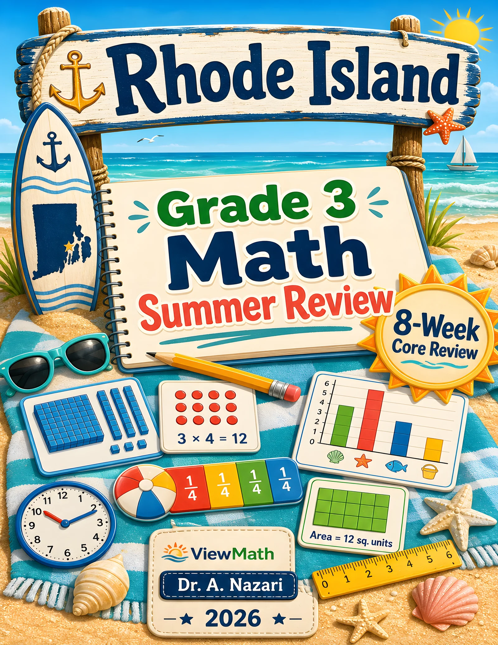 Rhode Island RICAS Grade 3 Math Summer Review