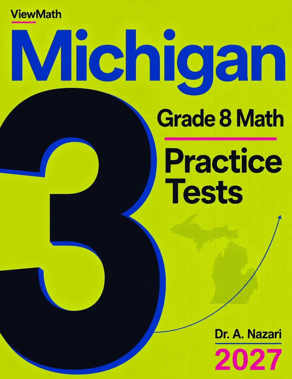 Michigan M-STEP Grade 8 Math Practice Tests Bundle: 25 Unique Full-Length Tests