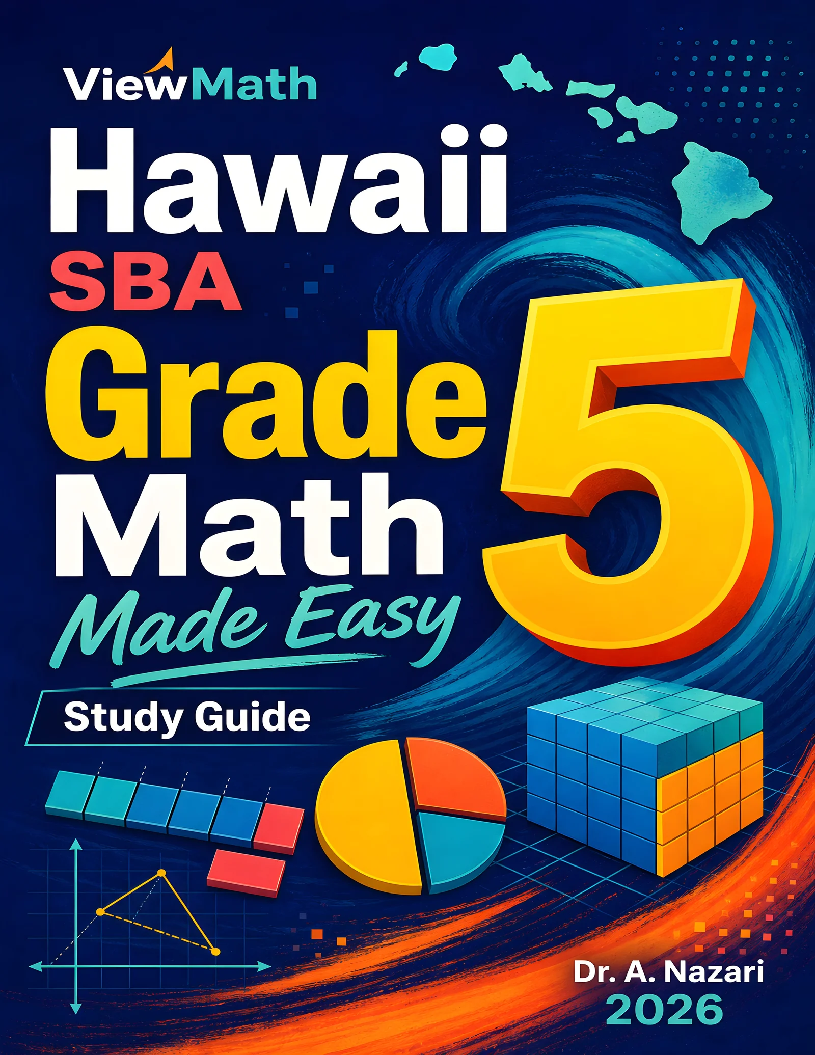 Hawaii SBA Grade 5 Math Learn & Test Bundle: 3 Guides, Workbook & 25 Tests