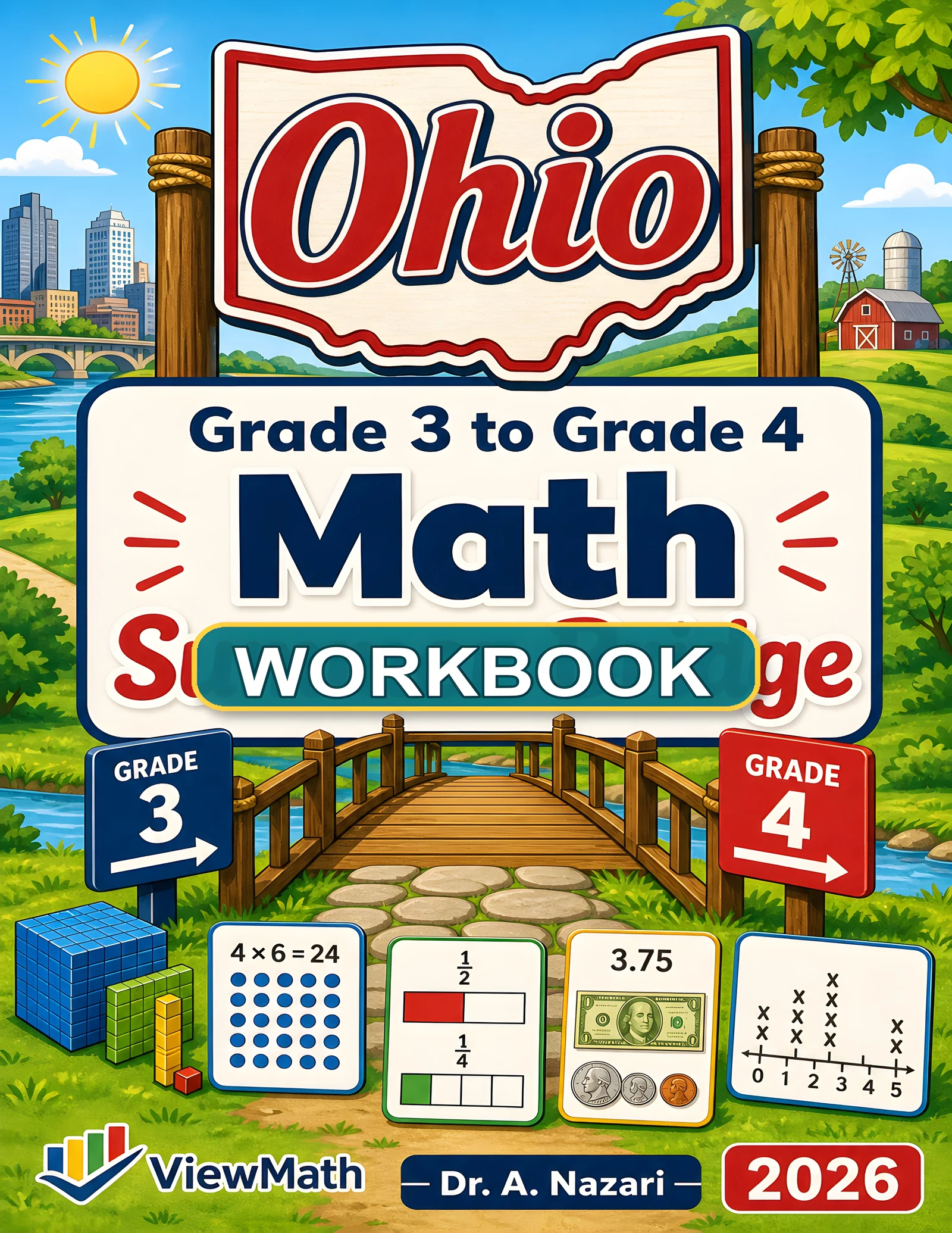 Ohio OST Grade 3 Math Summer Bridge Workbook
