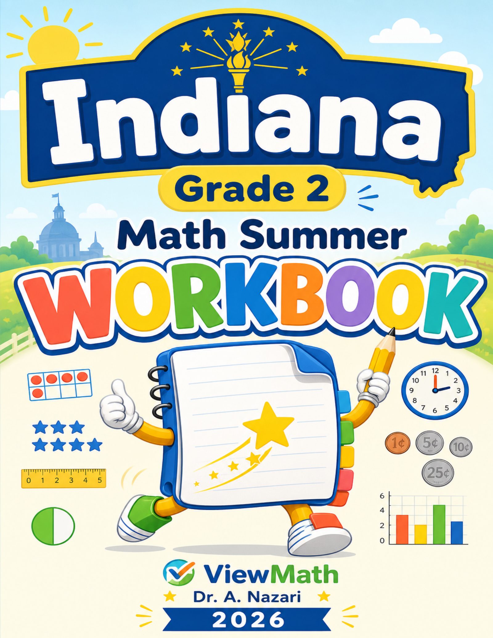 Indiana Grade 2 Math Summer Workbook