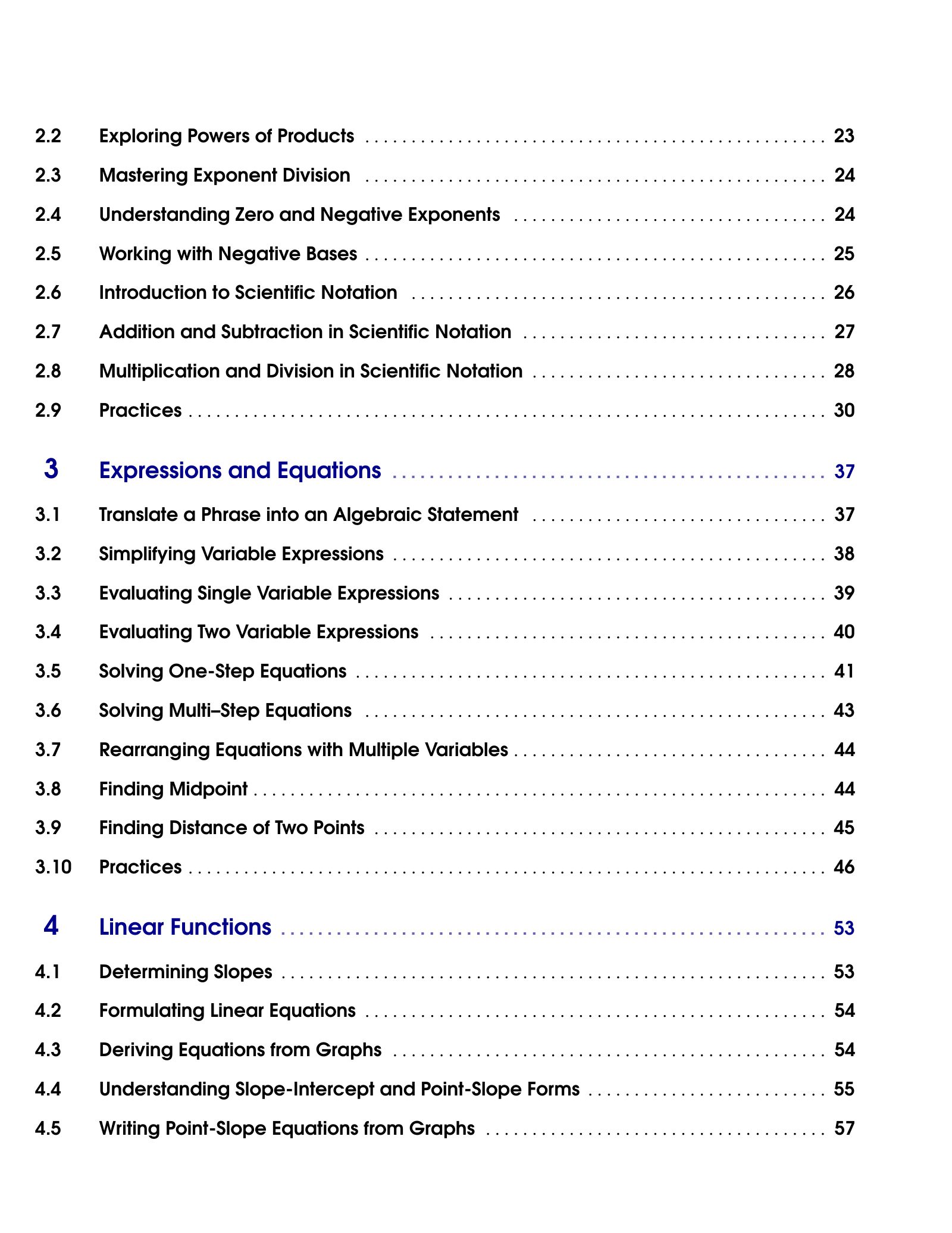Representative ViewMath book learning or practice page