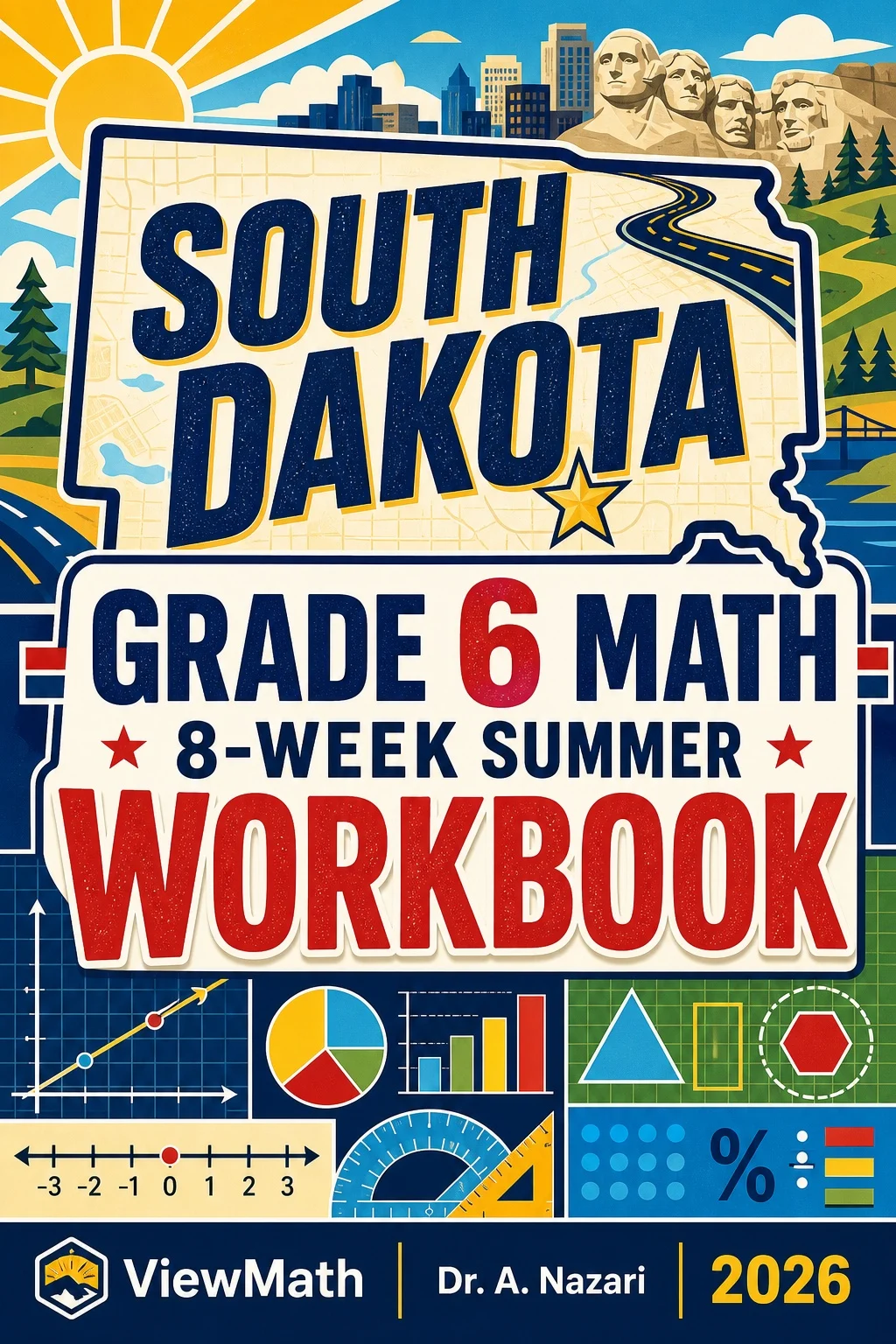 South Dakota SBA Grade 6 Math Summer Review Workbook