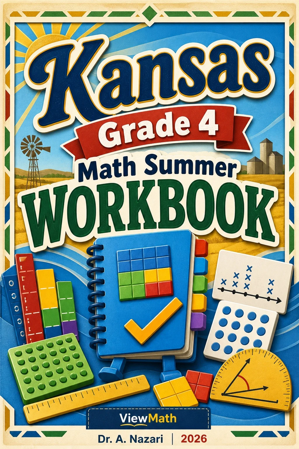 Kansas KAP Grade 4 Math Summer Review Workbook