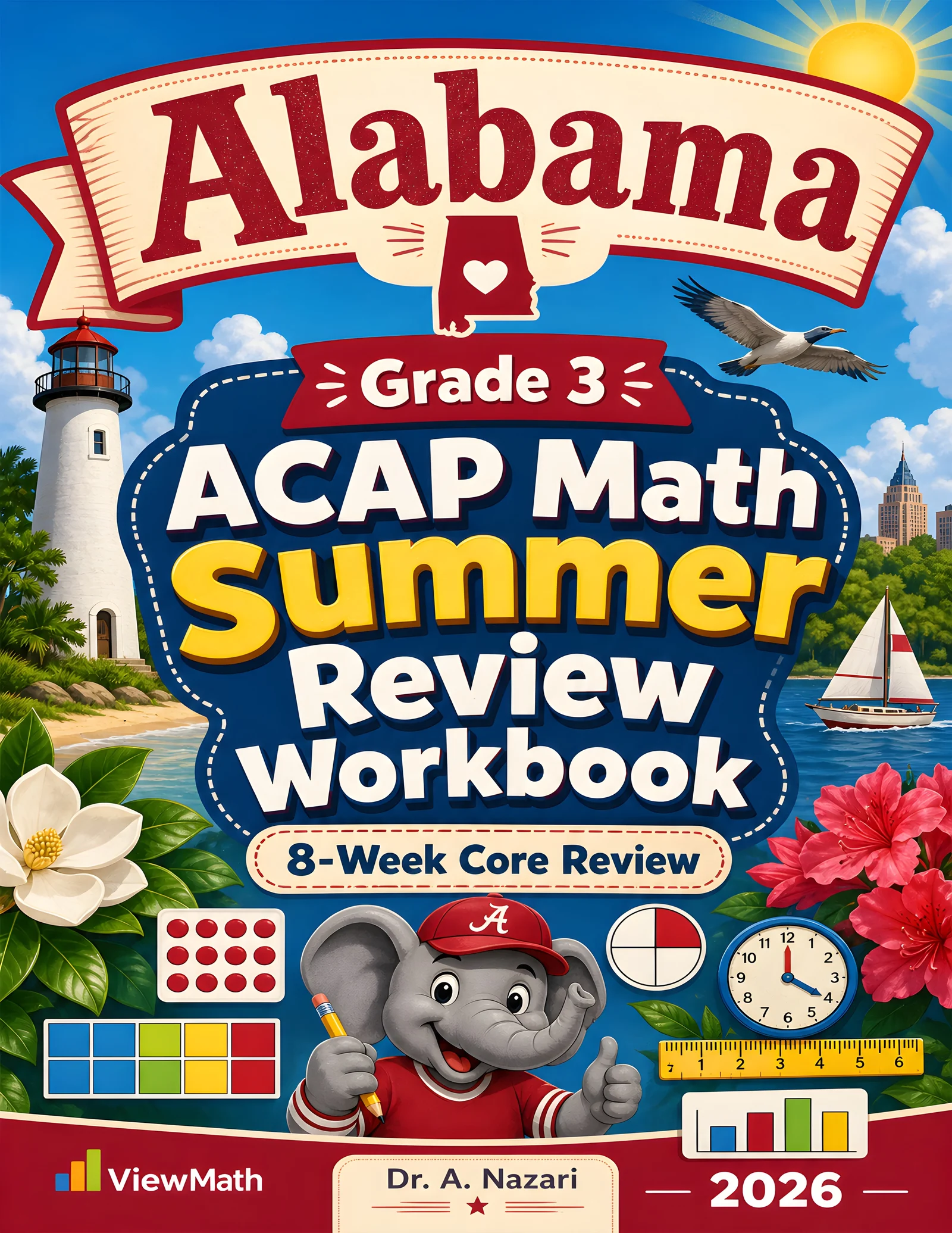 Alabama ACAP Grade 3 Math Summer Review Workbook