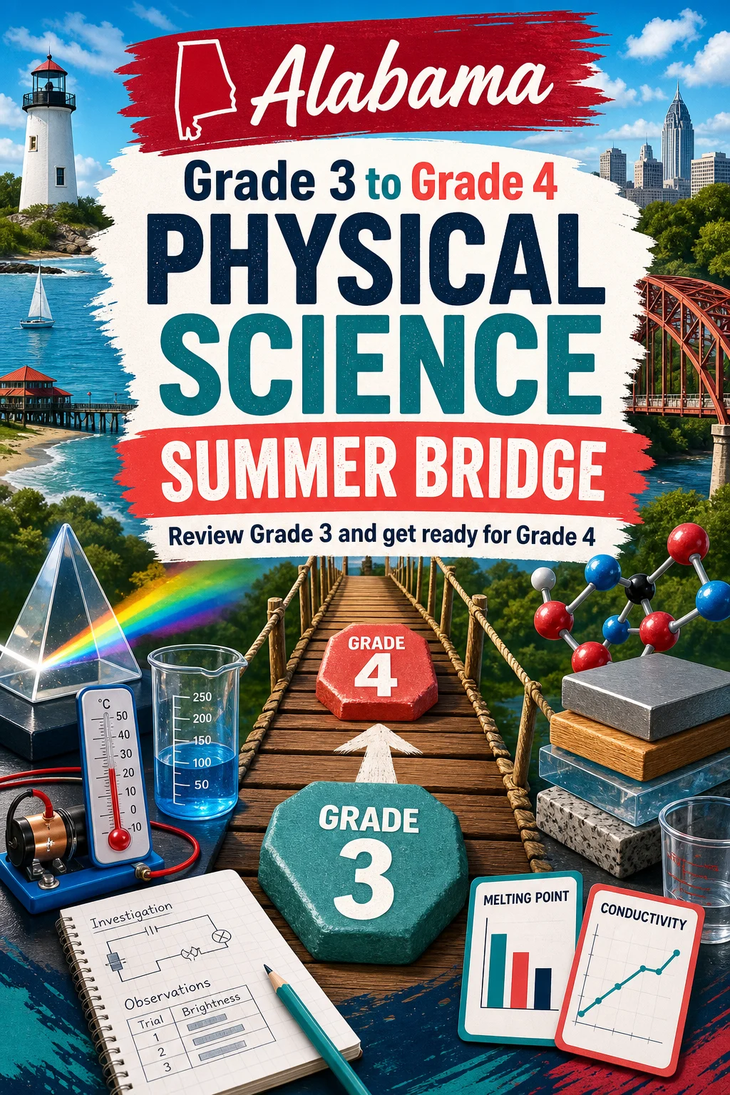 Alabama Grade 3 to Grade 4 Physical Science Summer Bridge